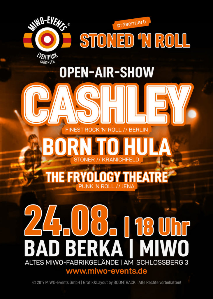 Stoned 'n Roll, Cashley, MIWO-Events, MIWO-Eventpark Thüringen, Bad Berka, 24.08.2019